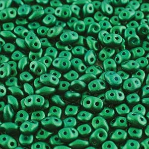 Matubo Tjeckiska Super Duo, Gold Shine DK Green "02010-24105"