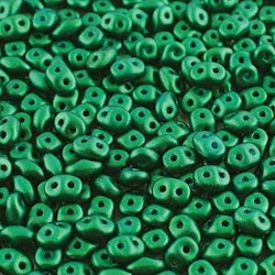 Matubo Tjeckiska Super Duo, Gold Shine DK Green "02010-24105"