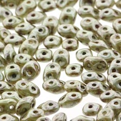 Matubo Tjeckiska Super Duo, Chalk Lazure Green "03000-65455"