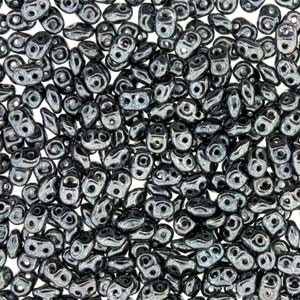 Matubo Tjeckiska Super Duo, Jet Hematite "23980-14400"