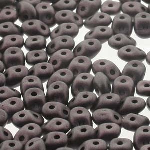 Matubo Tjeckiska Super Duo, Jet Metalic Suede Dark Brown "23980-79083"