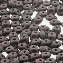 Matubo Tjeckiska Super Duo, Jet Metalic Suede Dark Brown "23980-79083"