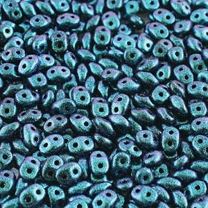Matubo Tjeckiska Super Duo, Polychrome Dark Capri Blue "23980-94109"