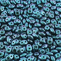 Matubo Tjeckiska Super Duo, Polychrome Dark Capri Blue "23980-94109"