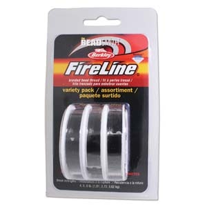 Fireline, 4-6-8 LB, Black, 3 pack