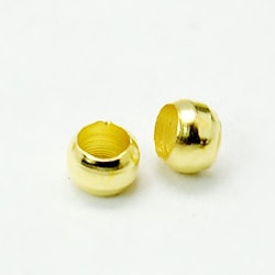 Klämpärlor, 3mm, Hål 2mm, 100 st