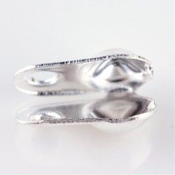 Knutgömma, 8x6mm, Silver, 100 st