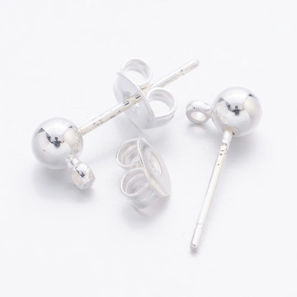 Örhänges stift, 16x0.8mm, 10par, Silver