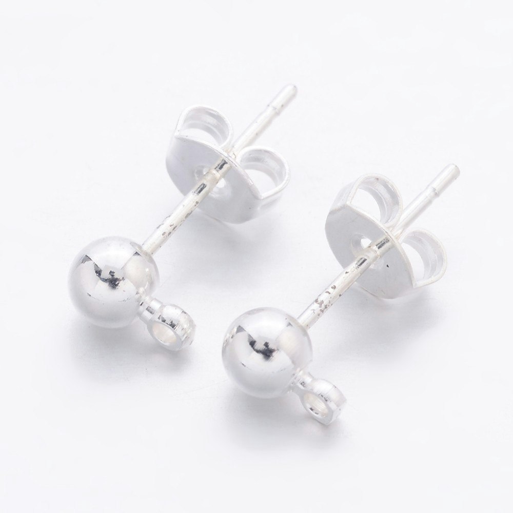 Örhänges stift, 16x0.8mm, 10par, Silver