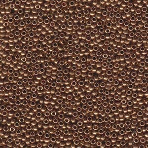 MIYUKI, Japanese Seed Beads, Round, 11/0, Metallic Light Bronze