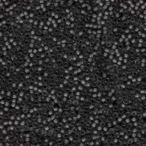 MIYUKI, Japanese Seed Beads, Round, 11/0, Semi Matte Black