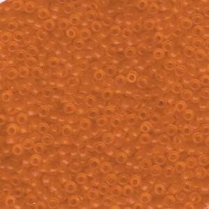 MIYUKI, Japanese Seed Beads, Round, 8/0, Matte Transparent Orange