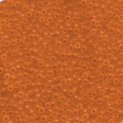 MIYUKI, Japanese Seed Beads, Round, 8/0, Matte Transparent Orange