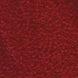 MIYUKI, Japanese Seed Beads, Round, 8/0, Matte Transparent Ruby