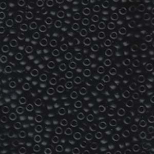 MIYUKI, Japanese Seed Beads, Round, 8/0, Matte Black