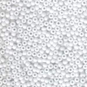MIYUKI, Japanese Seed Beads, Round, 8/0, Opaque White