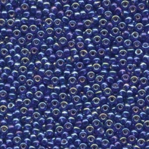 MIYUKI, Japanese Seed Beads, Round, 8/0, Cobalt AB