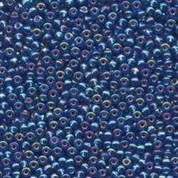 MIYUKI, Japanese Seed Beads, Round, 8/0, Capri Blue AB