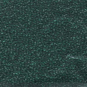 MIYUKI, Japanese Seed Beads, Round, 15/0, Transparent Emerald
