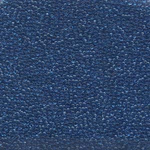 MIYUKI, Japanese Seed Beads, Round, 15/0, Transparent Capri Blue