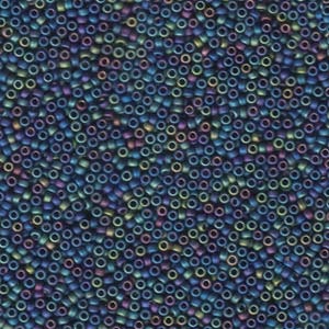 MIYUKI, Japanese Seed Beads, Round, 15/0, Matte Opaque Multi Iris
