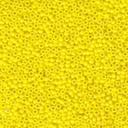 MIYUKI, Japanese Seed Beads, Round, 15/0, Opaque Yellow