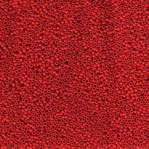 MIYUKI, Japanese Seed Beads, Round, 15/0, Opaque Red