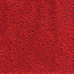 MIYUKI, Japanese Seed Beads, Round, 15/0, Opaque Red