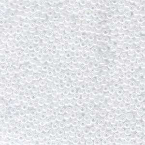 MIYUKI, Japanese Seed Beads, Round, 15/0, White Ceylon