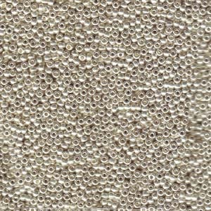 MIYUKI, Japanese Seed Beads, Round, 15/0, Galvanized Silver