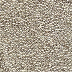 MIYUKI, Japanese Seed Beads, Round, 15/0, Galvanized Silver