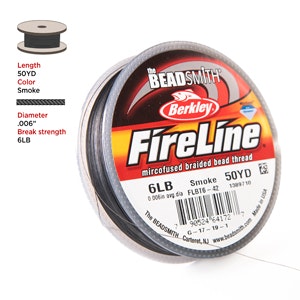 Fireline, 6 LB, Smoke Grey, 0,006 In/ 0,15mm