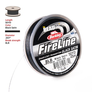 Fireline, 8 LB, Black, 0,007 In/ 0,17mm