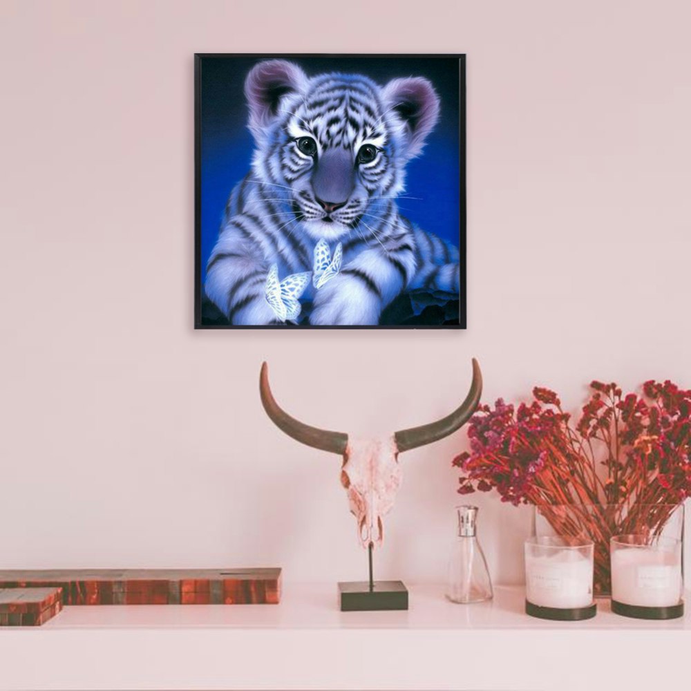 Diamond Painting Canvas, Tiger, 30x30cm