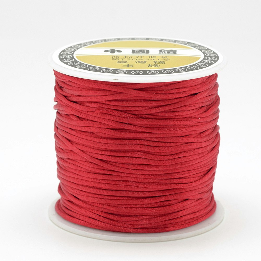 Nylontråd, 1mm, 70 meter, Röd