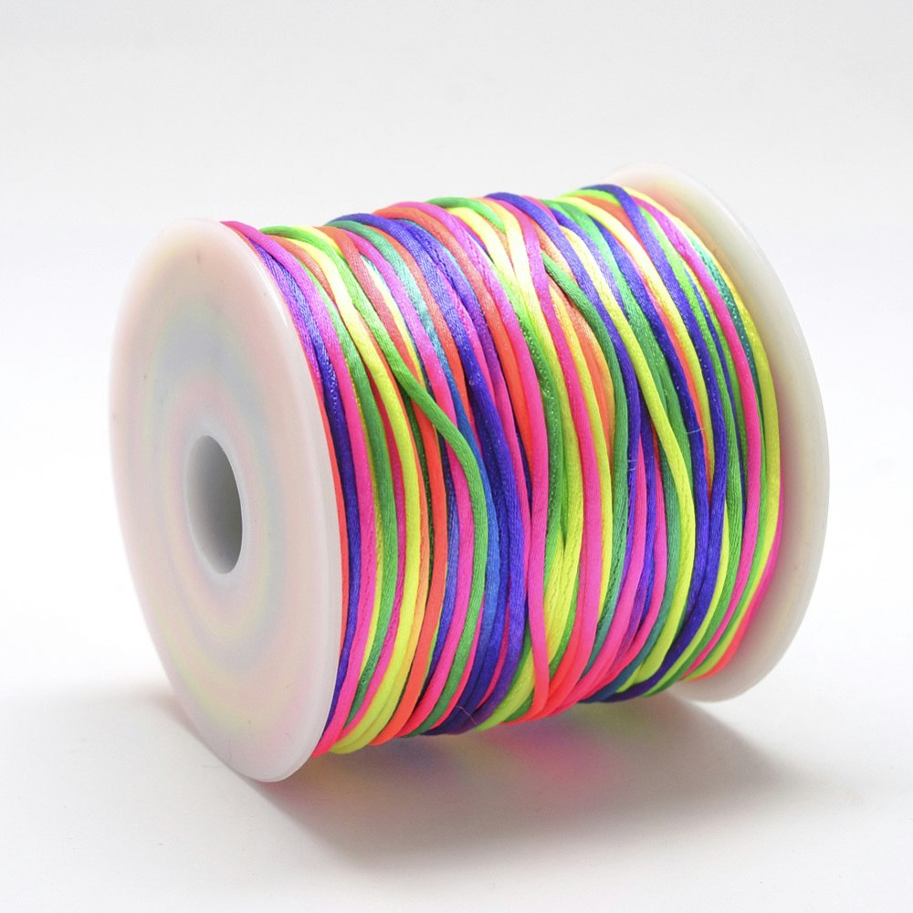 Nylontråd, 1mm, 70 meter, Multifärgad