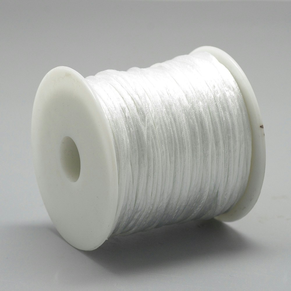Nylontråd, 1mm, 70 meter, Vit