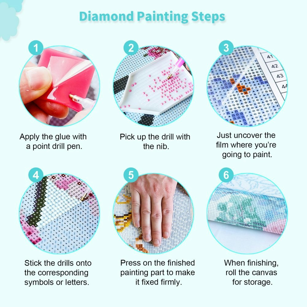 Diamond Painting Canvas, Jul ren, 25x35cm