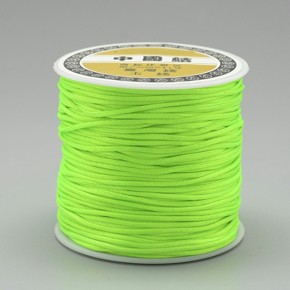 Nylontråd, 1mm, 70 meter, Neongrön