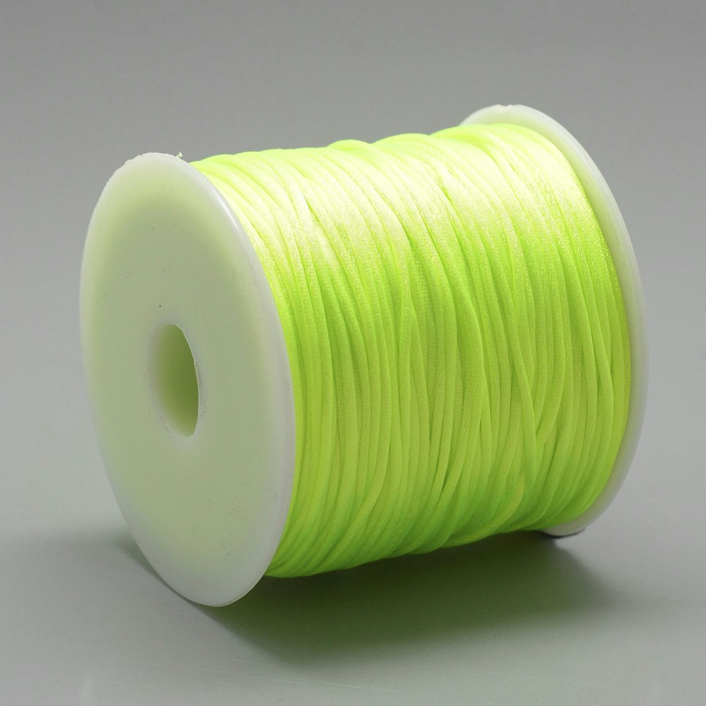 Nylontråd, 1mm, 70 meter, Neongul