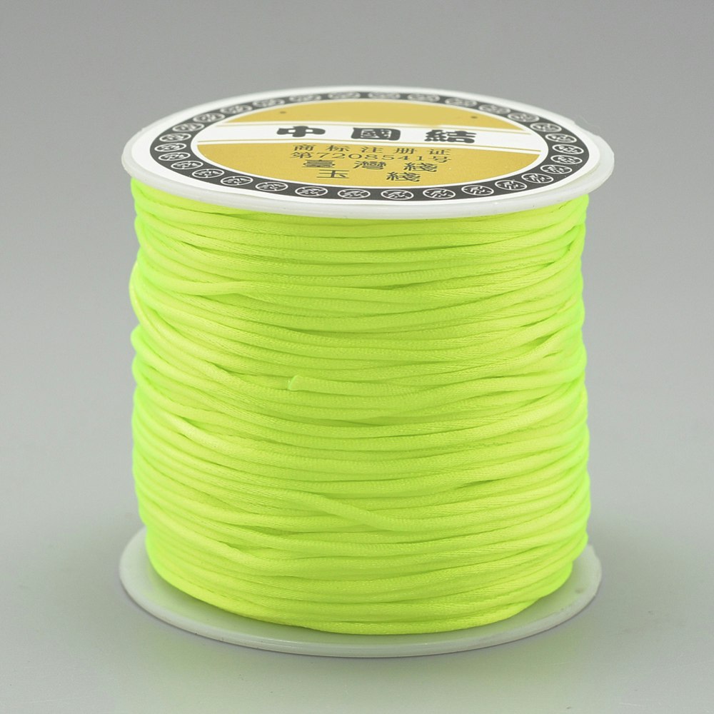 Nylontråd, 1mm, 70 meter, Neongul