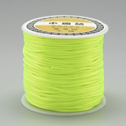Nylontråd, 1mm, 70 meter, Neongul