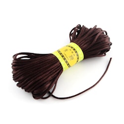 Polyestertråd, 2mm, 20 meter, Kokosnöt brun