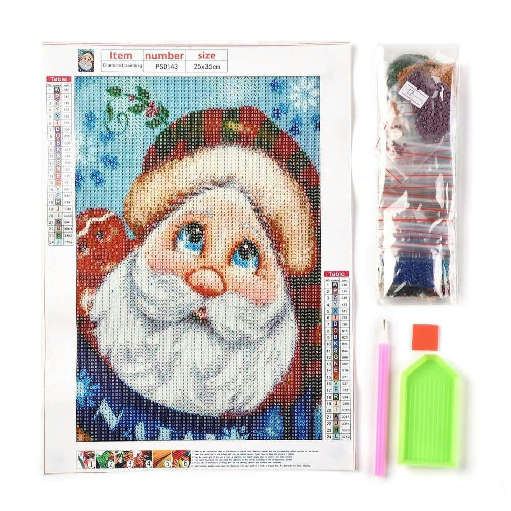 Diamond Painting Canvas, Jul tomte, 25x35cm