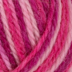 Garn Sportsragg, 50g, Flerfärgad rosa 564