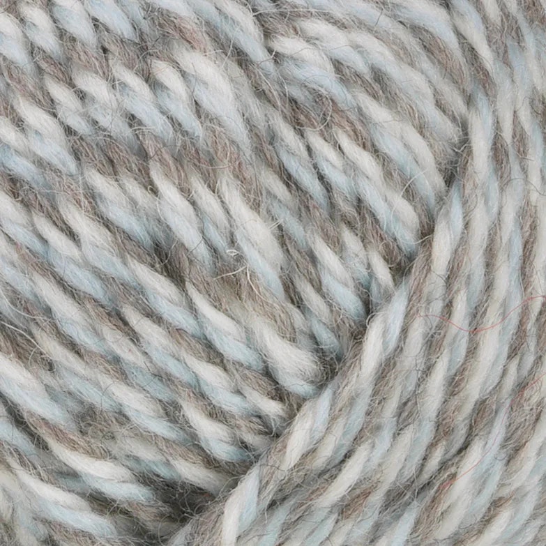 Garn Sportsragg, 50g, Flerfärgad grå/ljusblå 585