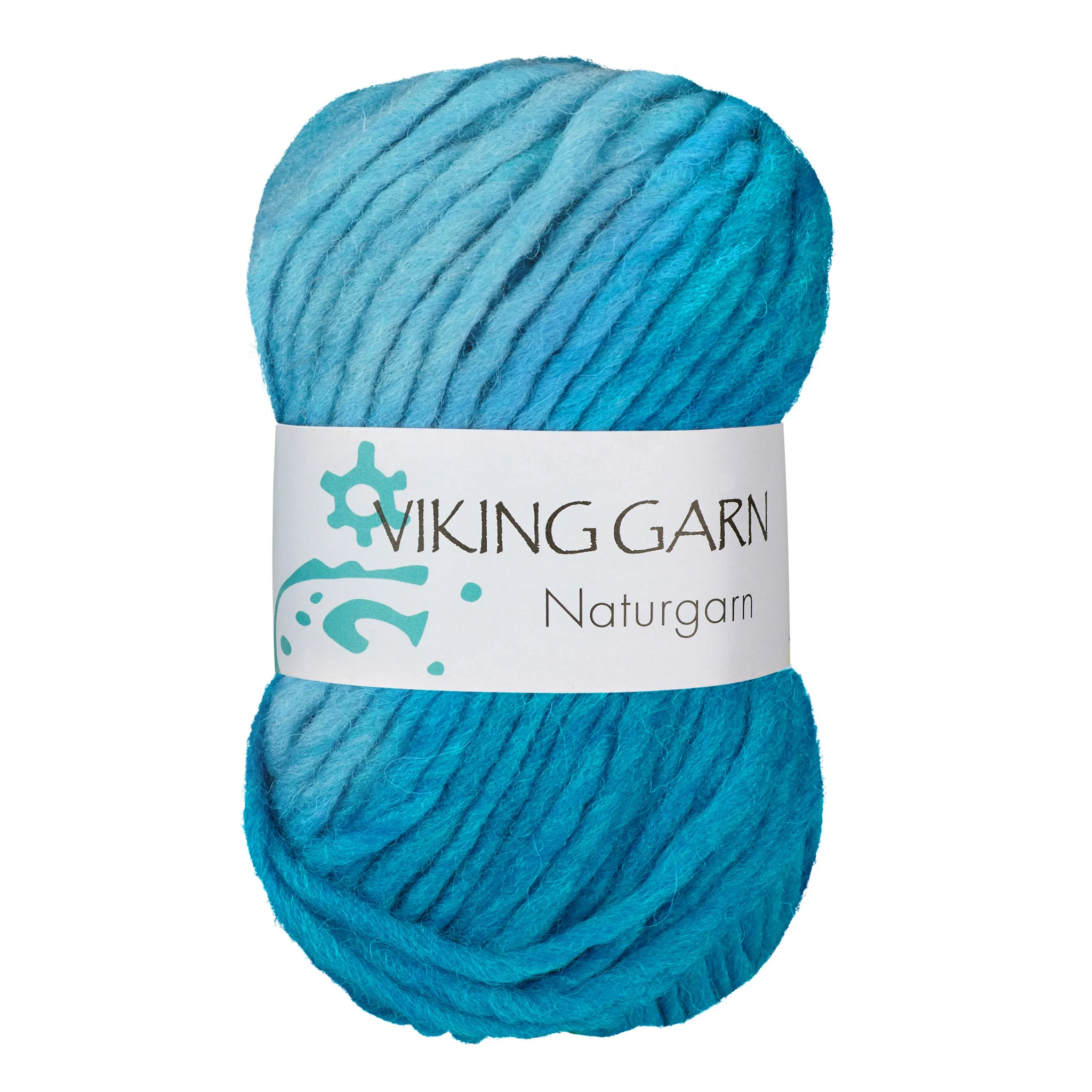 Naturgarn, 50g, Flerfärgad turkos 629