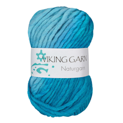 Naturgarn, 50g, Flerfärgad turkos 629