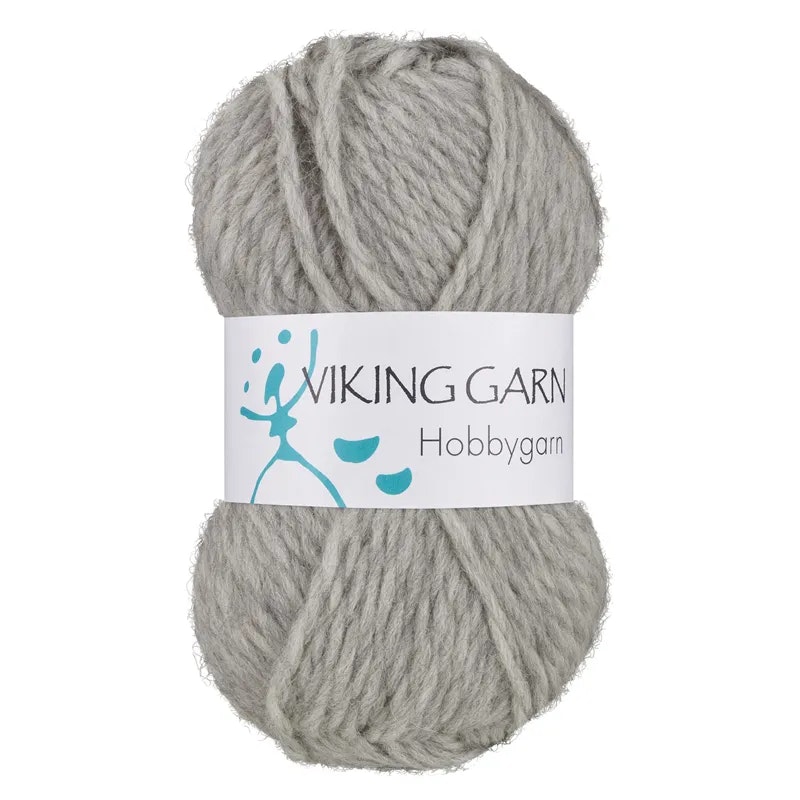 Hobbygarn, 50g, Ljusgrå 913