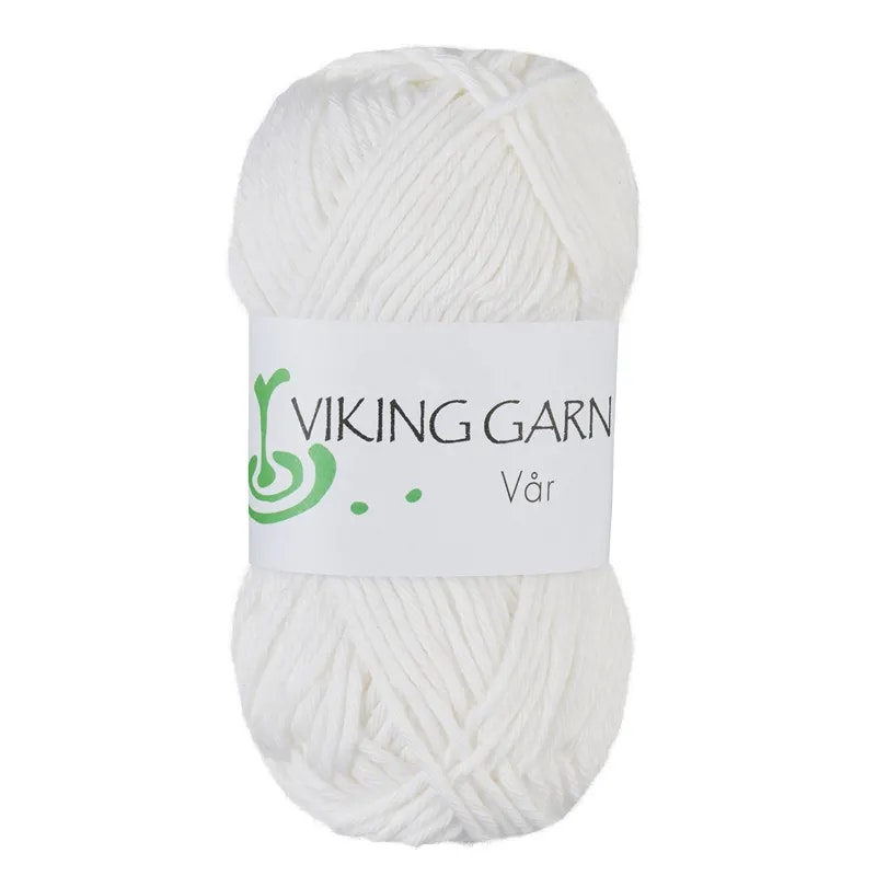 Garn Vår, 50g, Vit 400